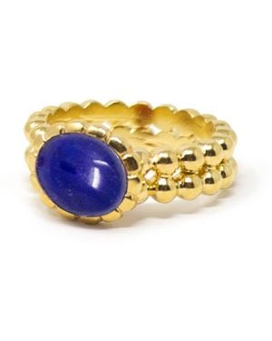 Vintouch Italy Lapis Beady Band Ring - Blue