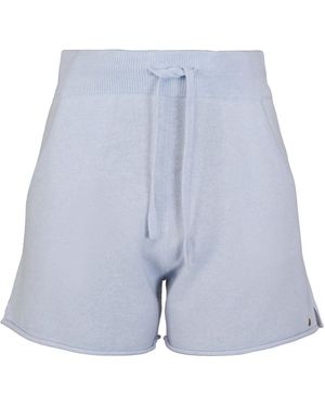 tirillm Nina Knitted Lounge Shorts, Light - Blue