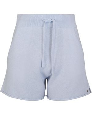 tirillm Nina Knitted Lounge Shorts, Light - Blue