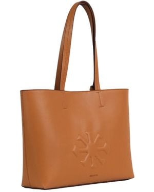 Mianqa Agave Plant-Based Vegan Leather Tote Bag - Brown