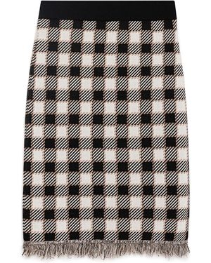 Peraluna Diana Plaid Knit Skirt - Multicolor