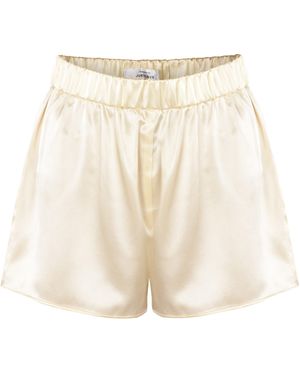 Justlove Neutrals Silk Shorts Goddess Creamy - Natural