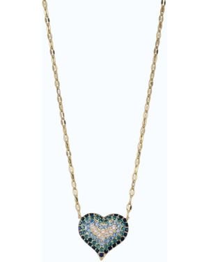 Native Gem Queen Of Heart Necklace - Blue