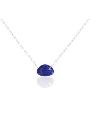 C. Grassi Small Lucky Pebble Necklace - Blue