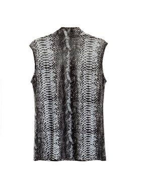 Paloma Lira Python Top - Grey