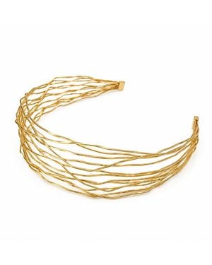 Rare Matters Jewelry Hammered Wire Headband - Metallic