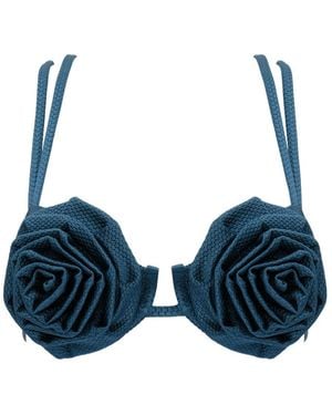 Thaynne Swimwear Llc Lirio Top - Blue
