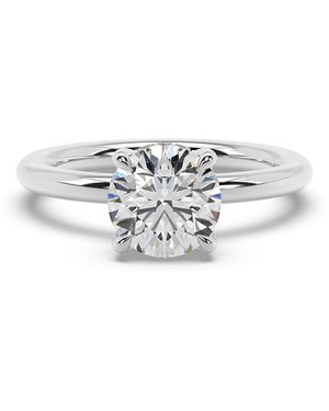 Artisan Designer Round-Cut Lab Diamond Ring - White