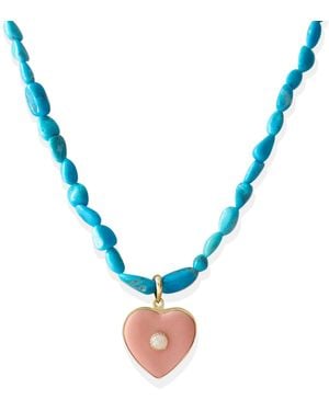 Vintouch Italy Happy Heart Necklace - Blue