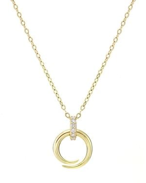 Dinny Hall Toro Horn Loop Pendant - Metallic