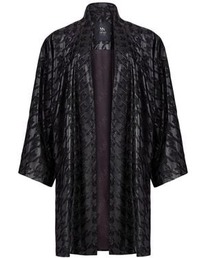 Niran Silvia Houndstooth Pleather - Black