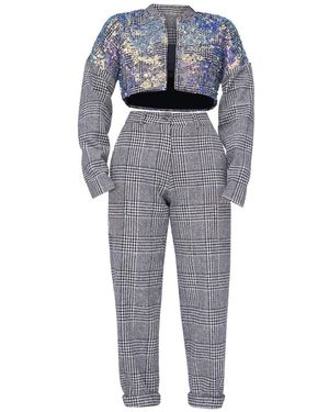 Moov Checkered Pants - Blue