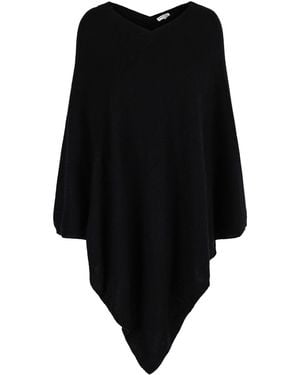 tirillm Anine Big Cashmere Poncho - Black
