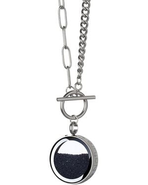 My Little Nature Handmade Volcanic Sand Necklace With Toggle Clasp - White