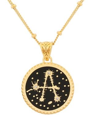 Après Youth Sparkler Diamond Initial Necklace A - Metallic