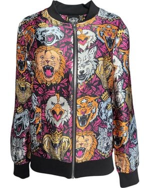 Any Old Iron Born Wild Bomber Jacket - Multicolour