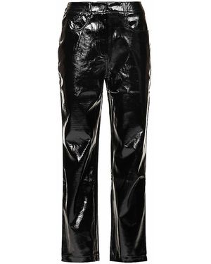 Amy Lynn Lupe Metallic Trousers - Black