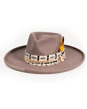 Shaded the Label Pencarrow Pebble Fedora Hat - Brown