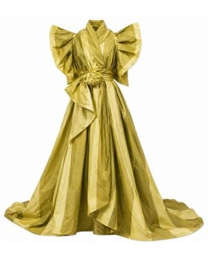 Miro Misljen Ballon Dress - Green