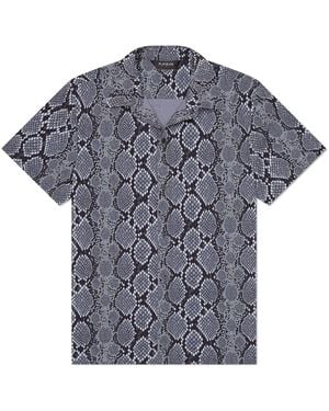 Playaluxe Saint Tropez Cabana Shirt Snake - Blue