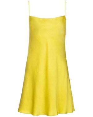 Roses Are Red Mini Slipdress - Yellow