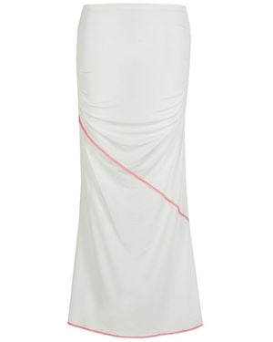 Herfetch Stitched Skirt - White
