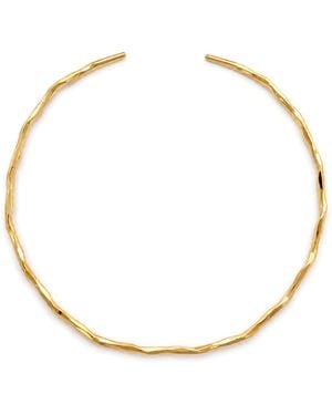 Hye Jane Jewelry Cleo Hammered Choker Collar Necklace - Metallic