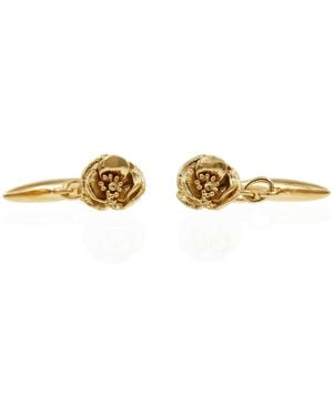 Lee Renee Poppy Cufflinks - Metallic