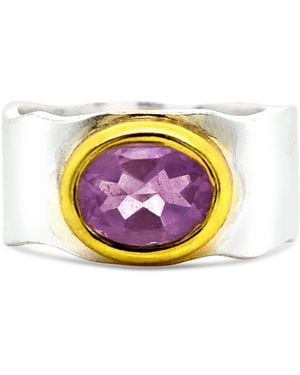 GEM BAZAAR Amethyst Band Ring - Pink