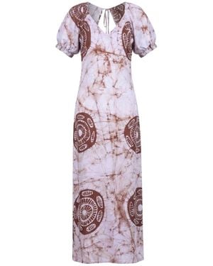 Celeste Mendis Perennial Blossom Dress - Purple