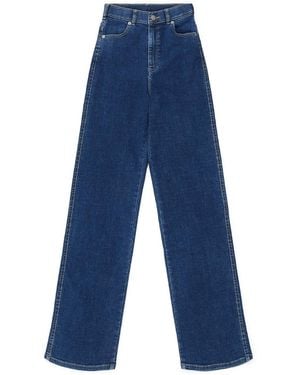 Dr. Denim Moxy High Straight - Blue