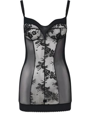 Belle -et-BonBon Aude Dress Lace Xl To - Black