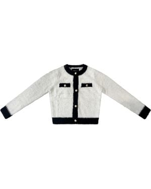 Roch Perel And Fluffy Cardigan - Multicolour