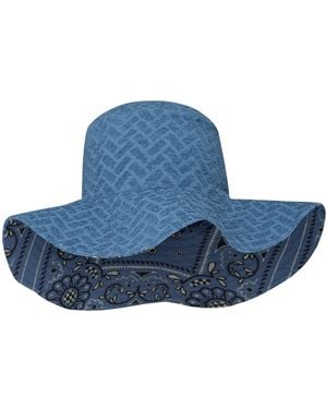 STATE OF GEORGIA Terringbone Bandana Sun Hat Cloud - Blue