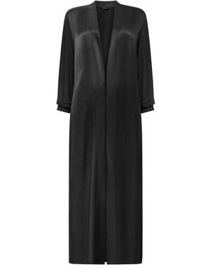 James Lakeland Long Satin Cardigan - Black