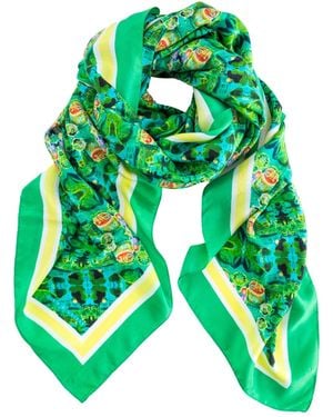 Evelyn & Kate Elegant All Silk Scarf - Green