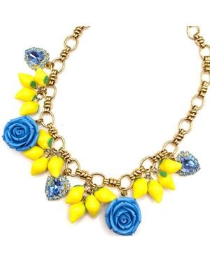 Achala Handcrafted Lemon Necklace - Yellow