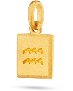 7879 Aquarius Zodiac Pendant - Metallic