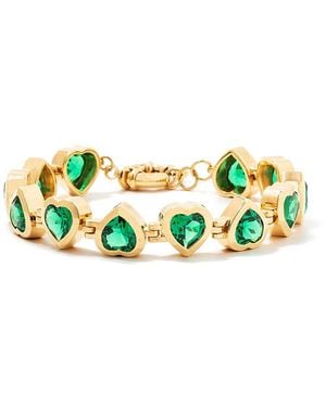 Minnie Lane Large Heartthrob Bracelet - Green