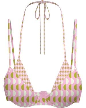 Blackbough Swim Gemini Double-Layer Underwire Top Slopes - Pink