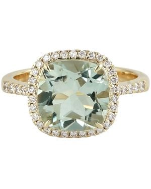 Artisan 14K Amethyst & Diamond Halo Ring - Multicolour