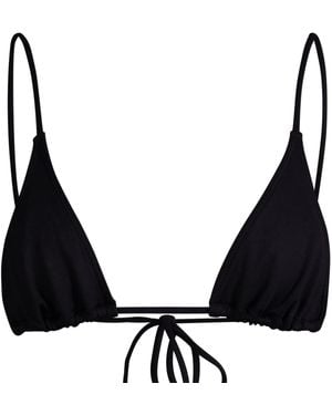 Minimale Animale Sacred Tie Back Tassel Bikini Top - Black