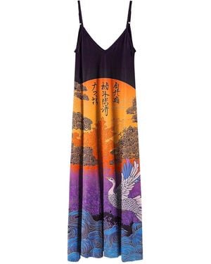Aloha From Deer Sunflight Maxi Dress - Blue
