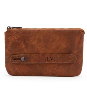 Ilvi Cruz Saddle Floater Leather Handbag - Brown