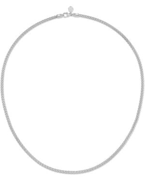 Dower & Hall Popcorn Chain Necklace - Metallic