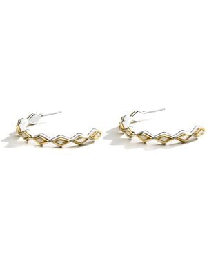 Rain Jewelry Elana Hoops - Metallic