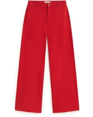 Thinking Mu Karina High Rise Trousers - Red