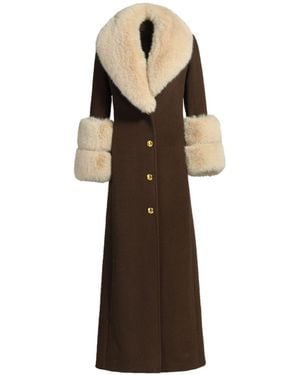 Hortons England Huntington Chocolate & Cashmere Coat - Brown