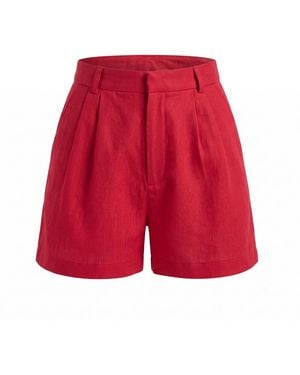Yumi Kim Rhea Linen Short - Red
