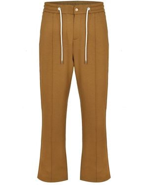 DAVID WEJ Enzo Cotton Loose Fit Trouser - Natural